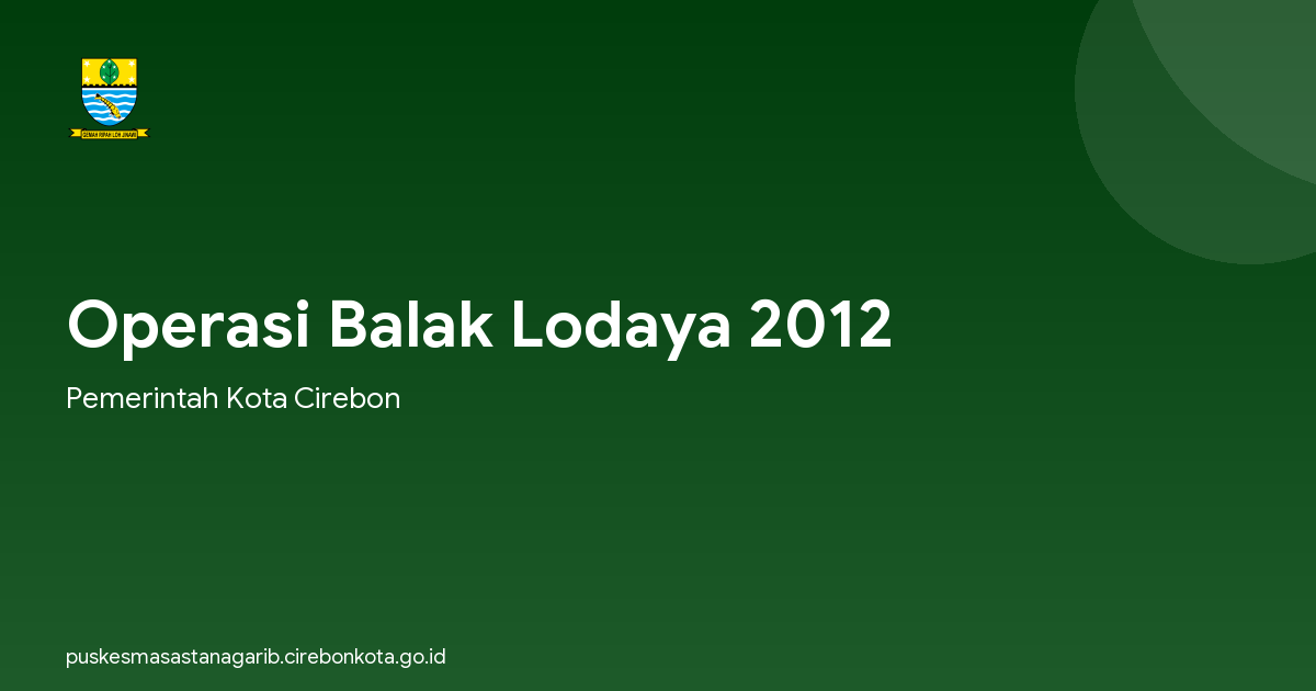 Operasi Balak Lodaya 2012