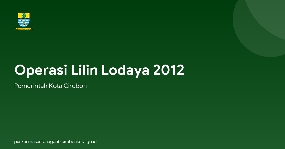 Operasi Lilin Lodaya 2012