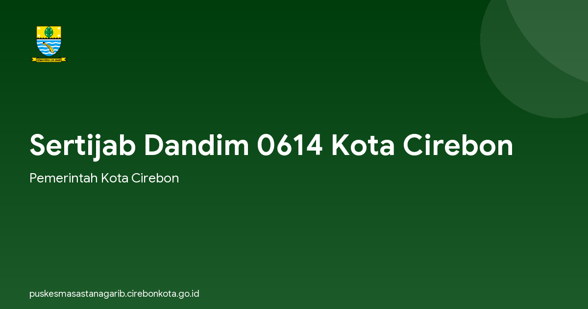 Sertijab Dandim 0614 Kota Cirebon