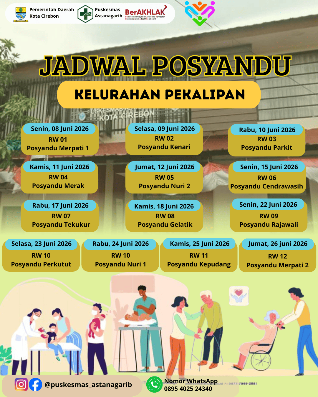 Jadwal Posyandu Siklus Hidup Bulan Juni 2026