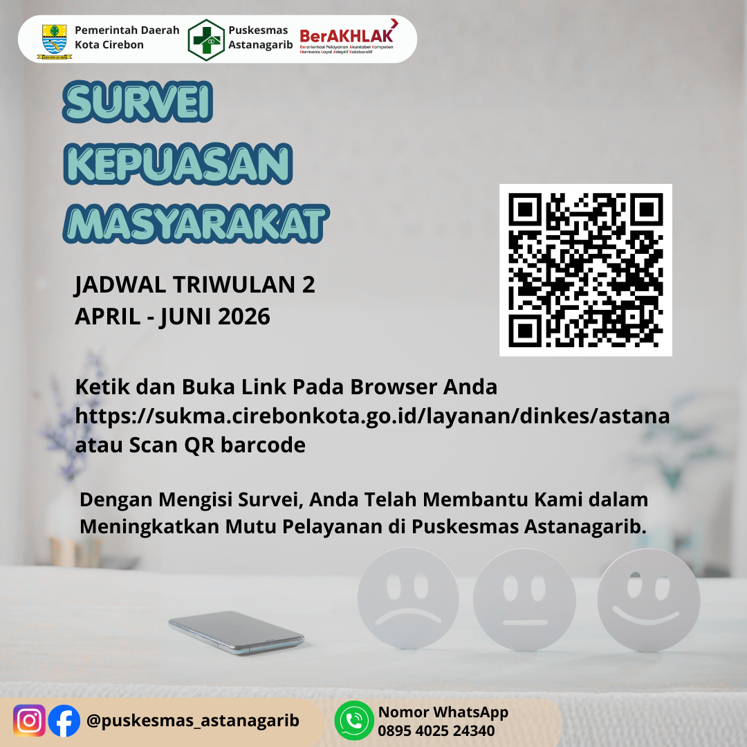 Survei Kepuasan Masyarakat
Triwulan 2 (April - Juni 2026)